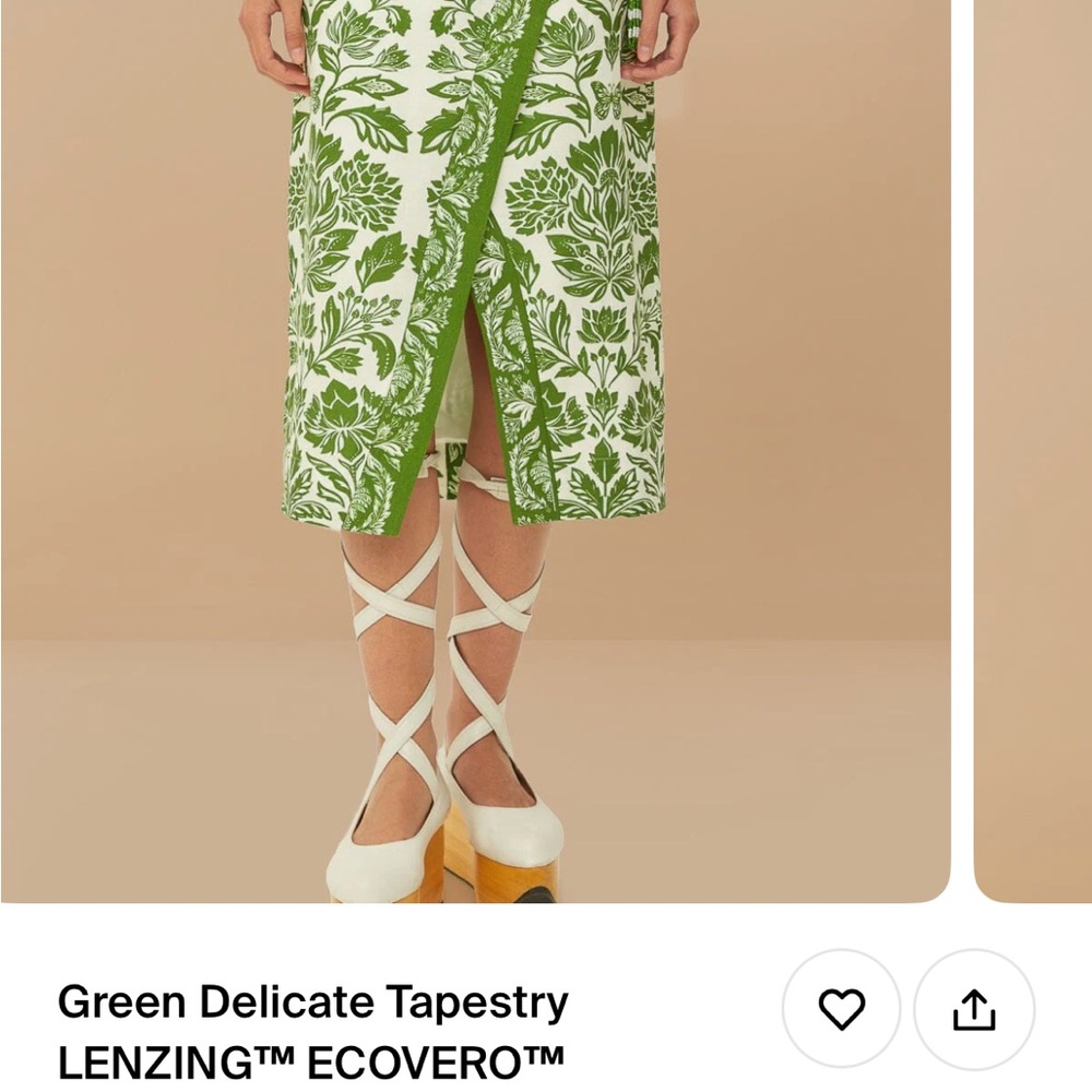 Farm Rio Green Delicate Tapestry
LENZIN ECOVERO T
EuroflaxMidi Skirt NWT SMALL